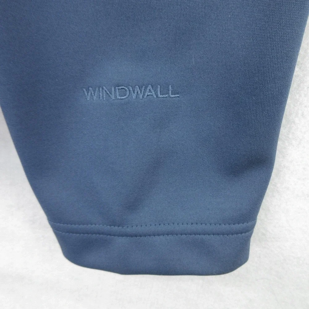 The North Face Windwall Jacket Mens Large Blue Softshell Zip White Cap NF0A3LGX